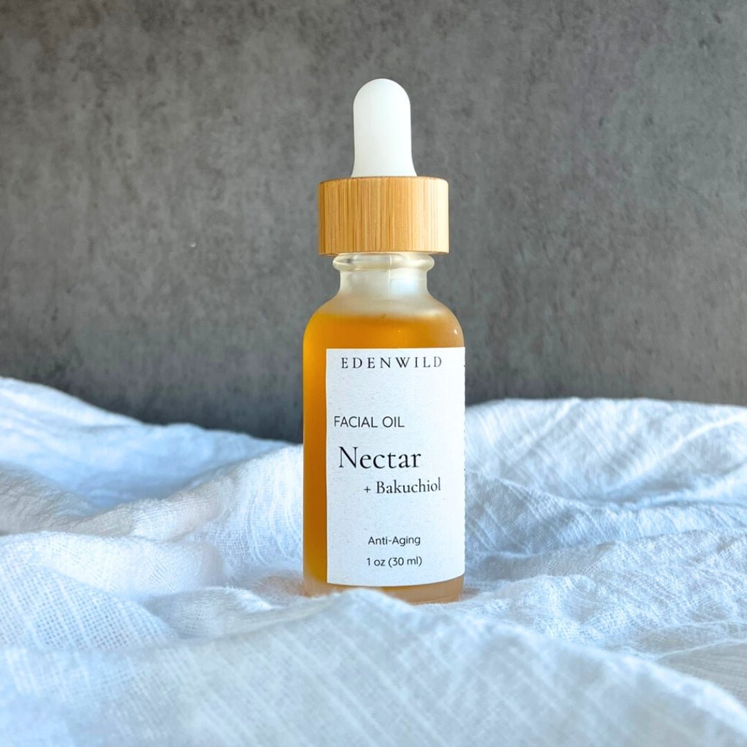 Nectar Face Serum | Bakuchiol + Vitamin C for Brightening & Barrier Repair - EDENWILD
