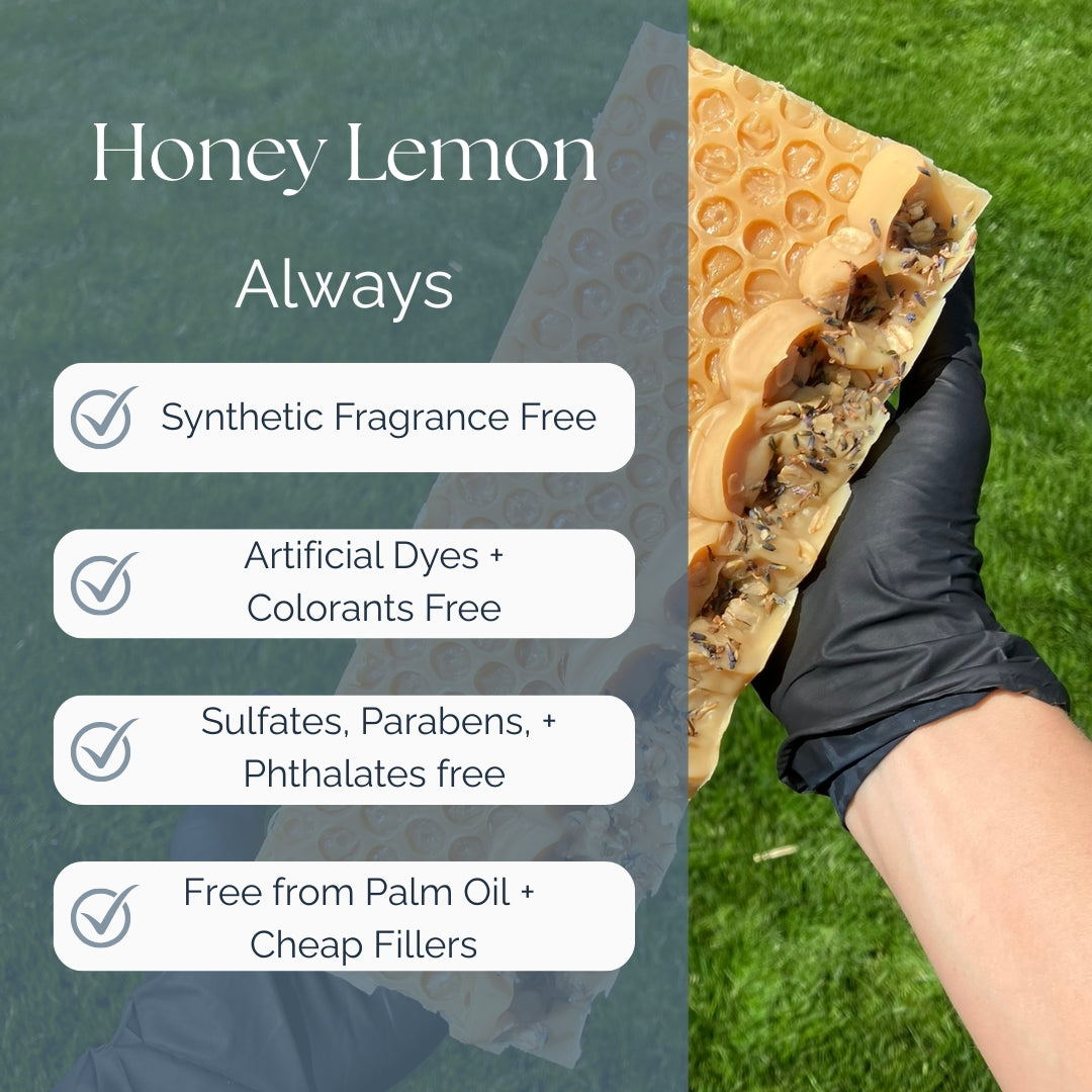 Honey Lemon Goat Milk + Colloidal Oatmeal Handmade Soap Bar