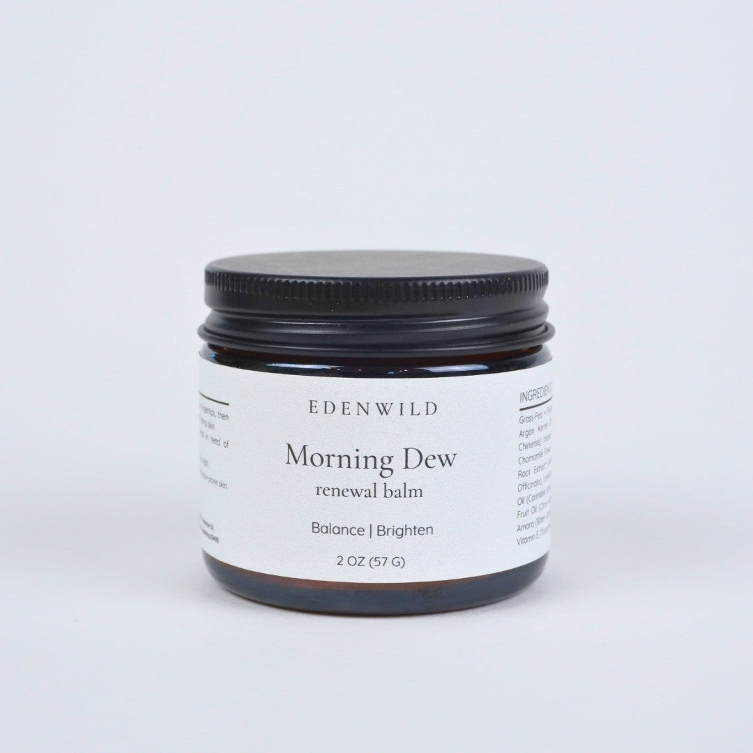 Morning Dew Tallow Balm for Acne-Prone Oily Skin | Tea Tree + Herbal Oils