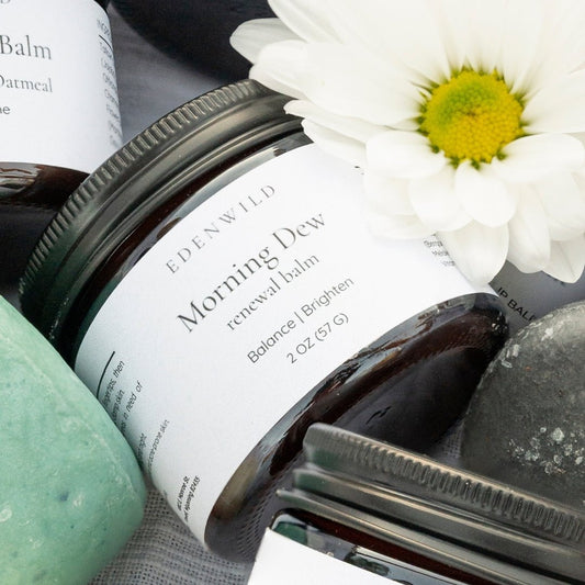 Morning Dew Tallow Balm for Acne - Prone Oily Skin | Tea Tree + Herbal Oils - EDENWILD
