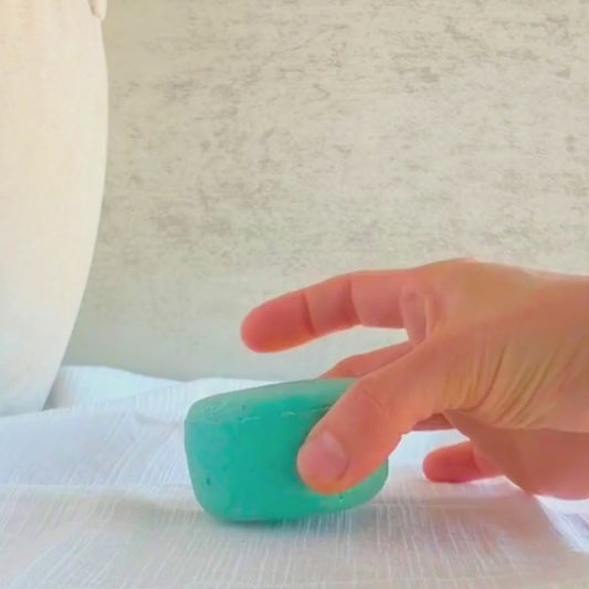 Stacking Balance natural shampoo bars video by Edenwild Beauty.