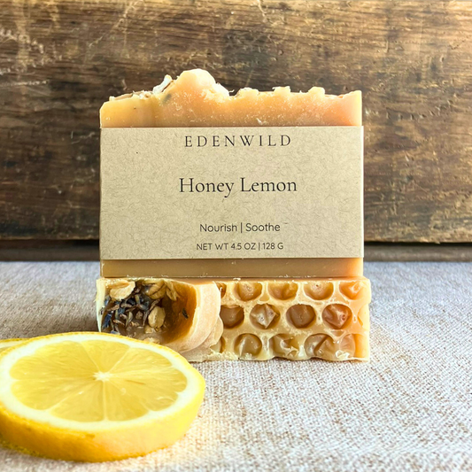 Honey Lemon Goat Milk + Colloidal Oatmeal Handmade Soap Bar