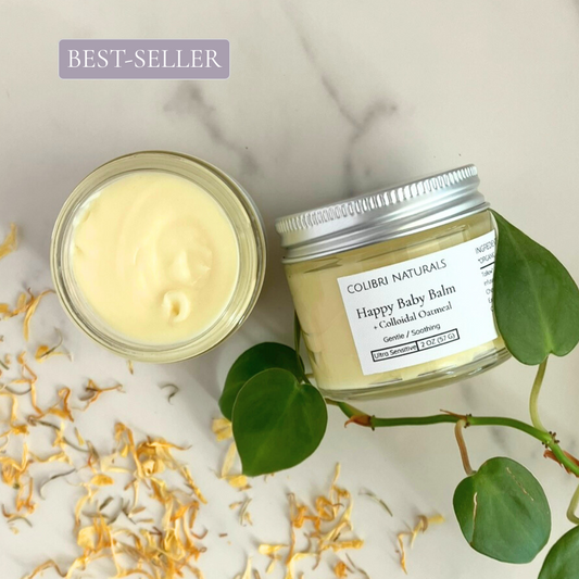 Happy Baby Balm - Eczema Tallow Balm for Babies and Sensitive Skin + Colloidal Oatmeal