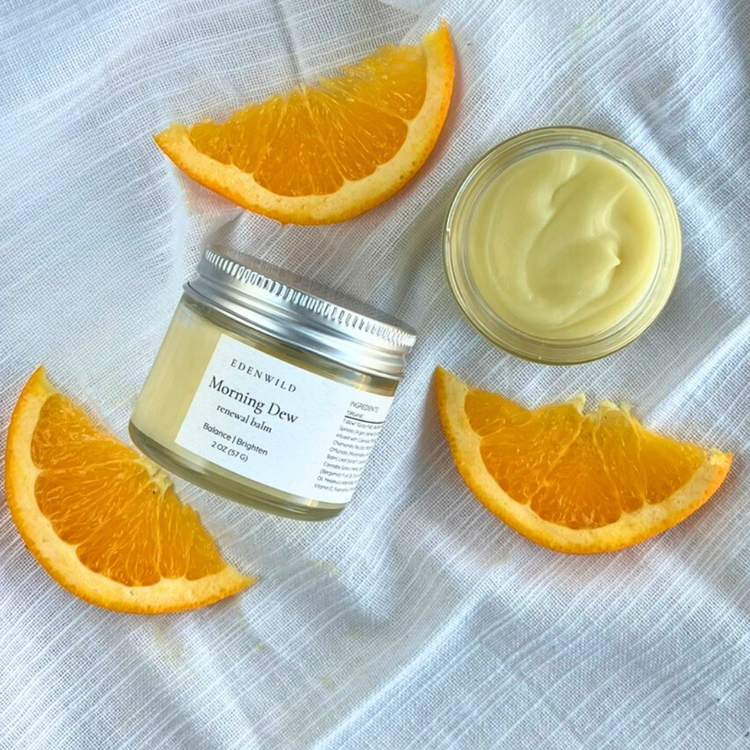 Morning Dew – Balancing Tallow Moisturizer with Herbal Oils + Tea Tree for Acne-Prone Skin