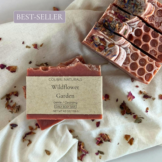 Wildflower Garden Honey + Aloe Soothing Handmade Soap Bar