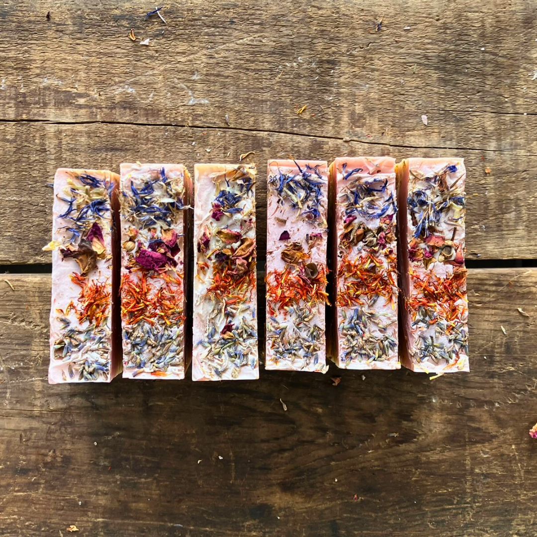 Flower Child - Soothing Chamomile + Clay Hydrating Handmade Soap Bar