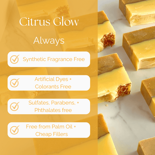 Citrus Glow Soap Bar | Turmeric + Orange for Brightening & Radiance - EDENWILD