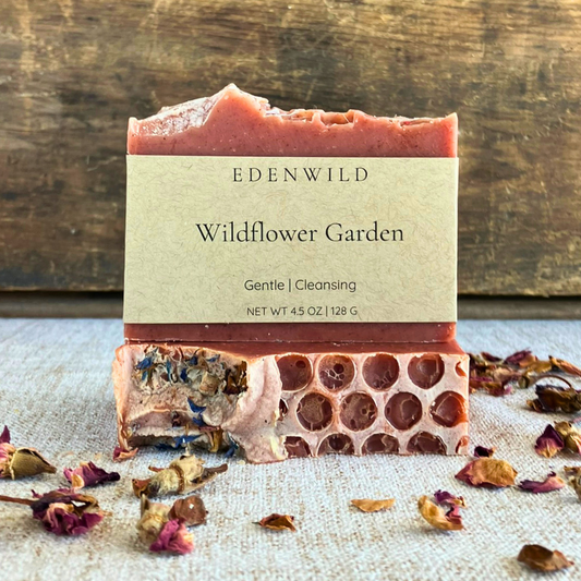 Wildflower Garden Honey + Aloe Soothing Handmade Soap Bar