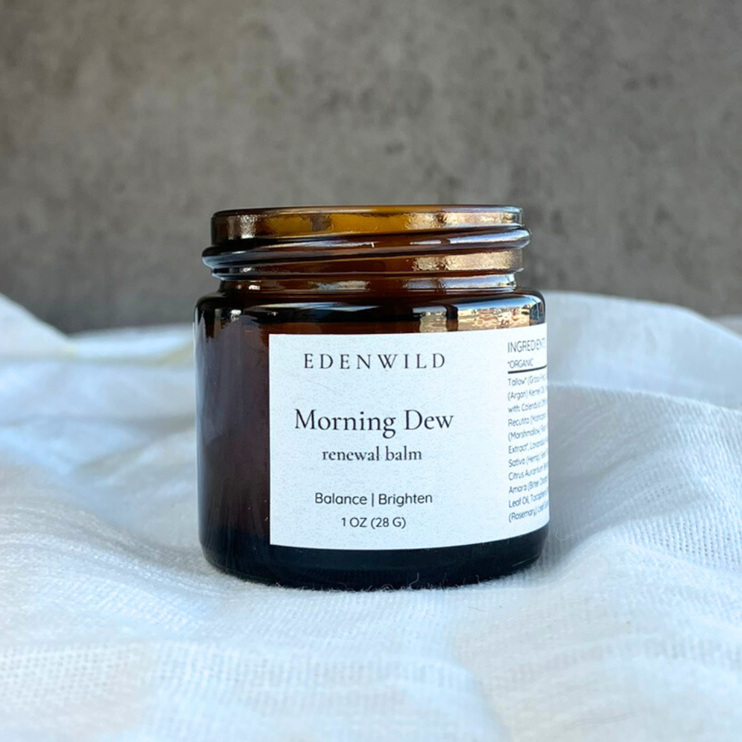 Morning Dew – Balancing Tallow Moisturizer with Herbal Oils + Tea Tree for Acne-Prone Skin