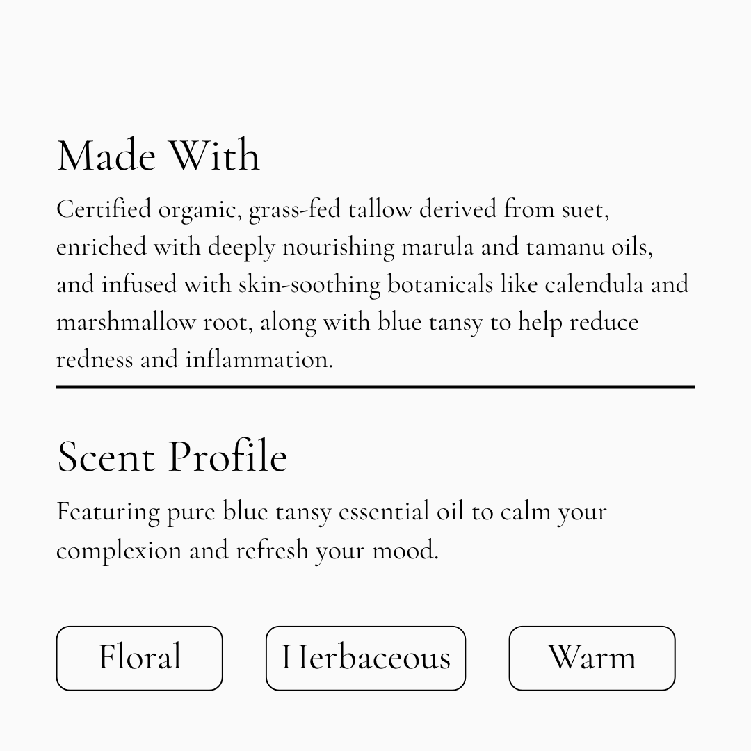 Everything + Blue Tansy Tallow Balm for Sensitive Skin + Eczema