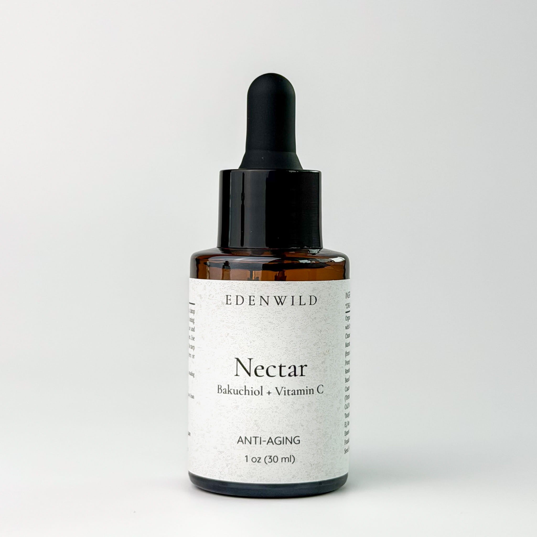 Bi-face natural serum 美容液 30ml Nectar Face Serum – Bakuchiol & Vitamin C | Anti-Aging | Edenwild