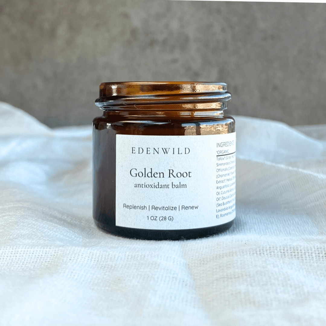 Golden Root Antioxidant Balm | Tallow for Aging & Sun - Damaged Skin - EDENWILD