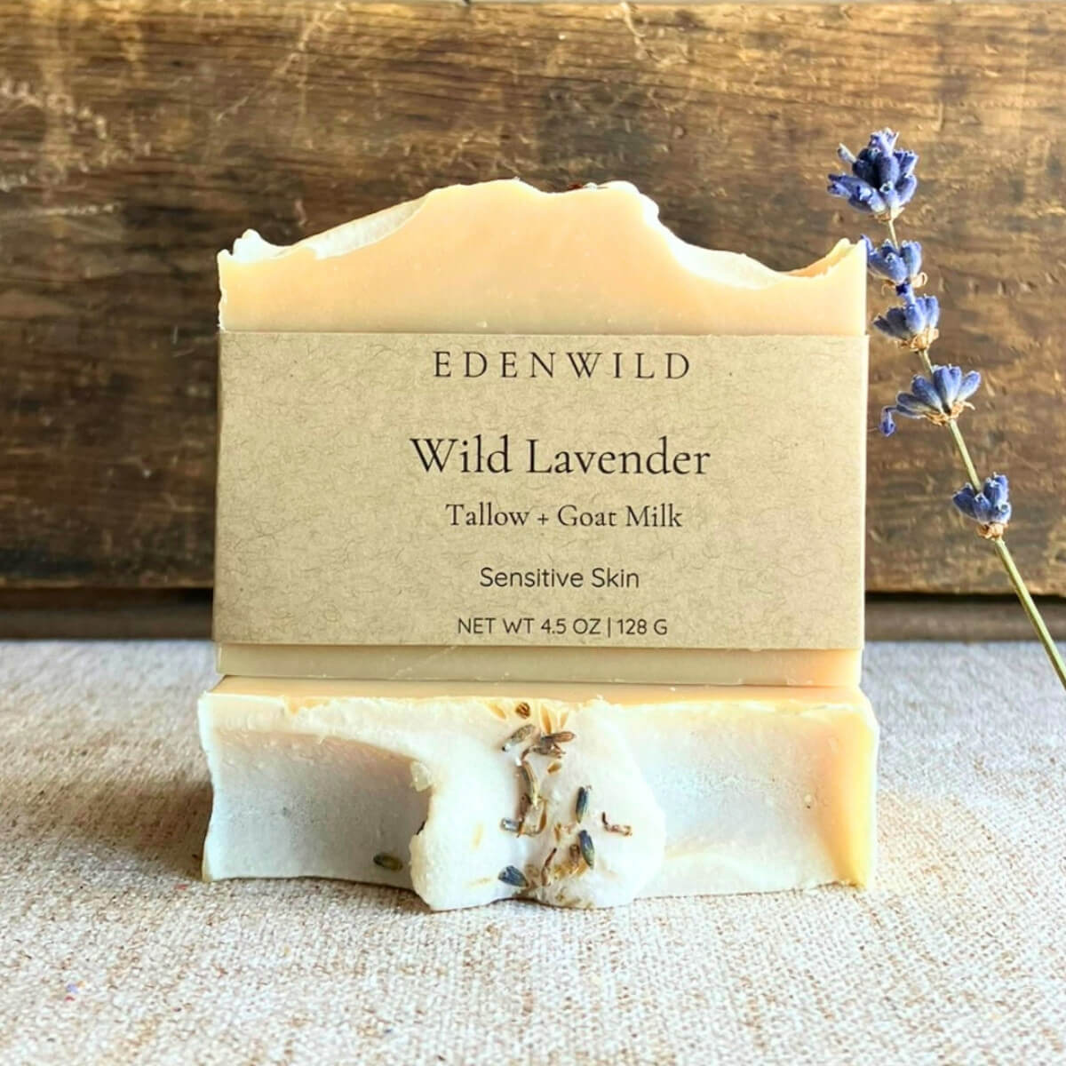 Wild Lavender Soap Bar | Tallow + Goat Milk for Sensitive & Acne-Prone Skin